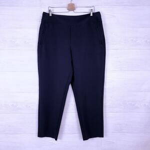 Athleta Endless High Rise Pants Size 16 Navy Blue‎ Stretch Pull On Athleisure